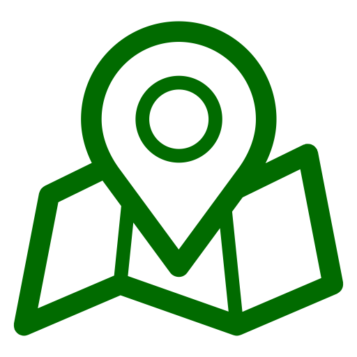 icones de localisation de la carte verte